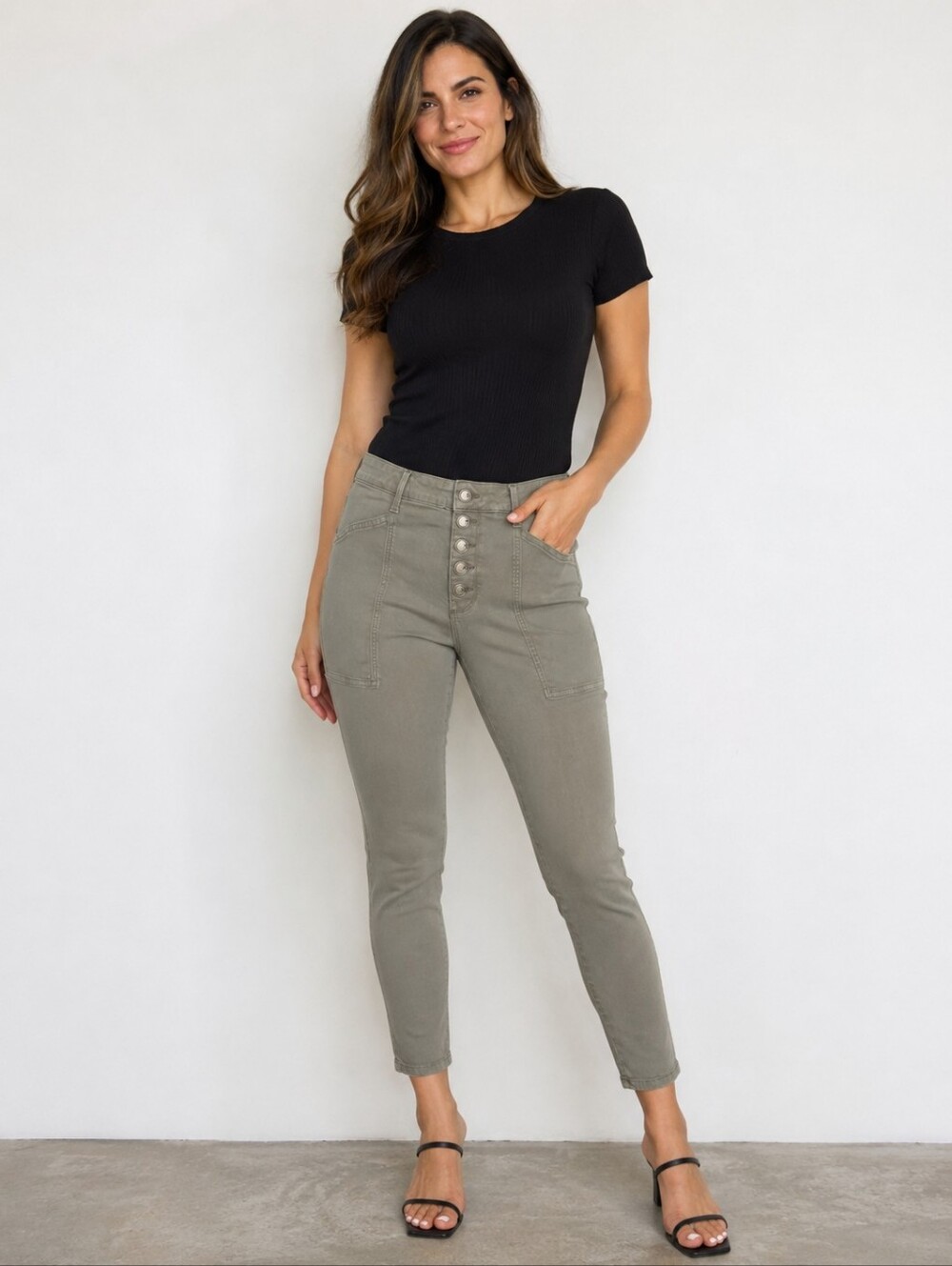 ❤️ COSMIC BLUE LOVE HIGH RISE SKINNY JEANS / PANTS, EXPOSED BUTTON FLY, 10p (30